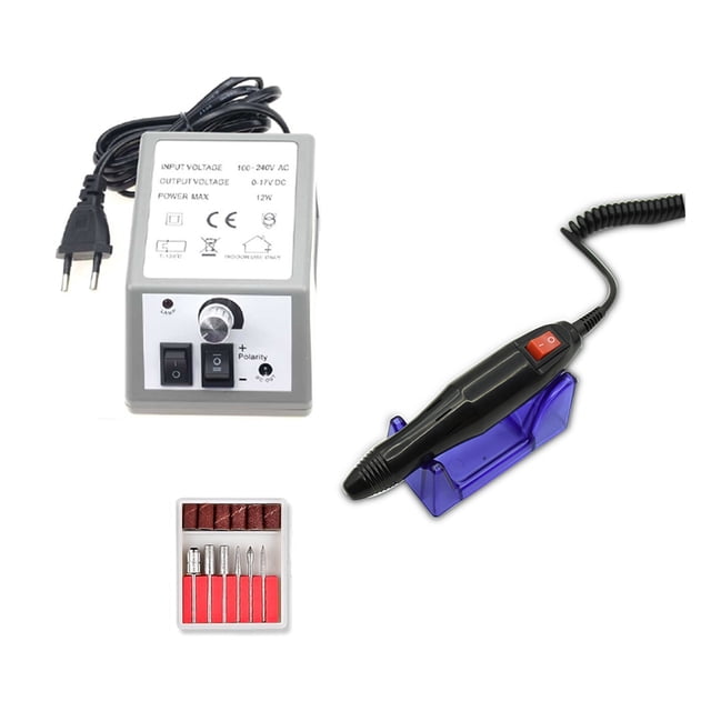 20000 RPM Electric Pedicure Nail Drill Machine Mill Cutter Sets Manicure Drills Accessory Pedicure Kit Nail Drill Bits Tools ,Easy to Setup