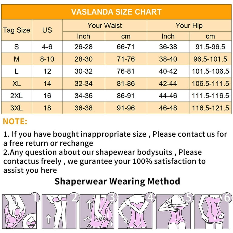 Tummy Control Shaper Size Chart – WearComfii