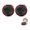 2PCS-Black Red, variant on Pack of 2 Zipper Travel Watch Cases Single Watch Storage Boxes for Wristwatches and Smart Watches up to 50mm (Black)