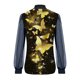 thumbnail image 4 of Moda mujer Casual mariposa impresa hilo neto lentejuelas empalme manga larga pulóver blusa camiseta Tops Fridja  hkj4805, 4 of 8