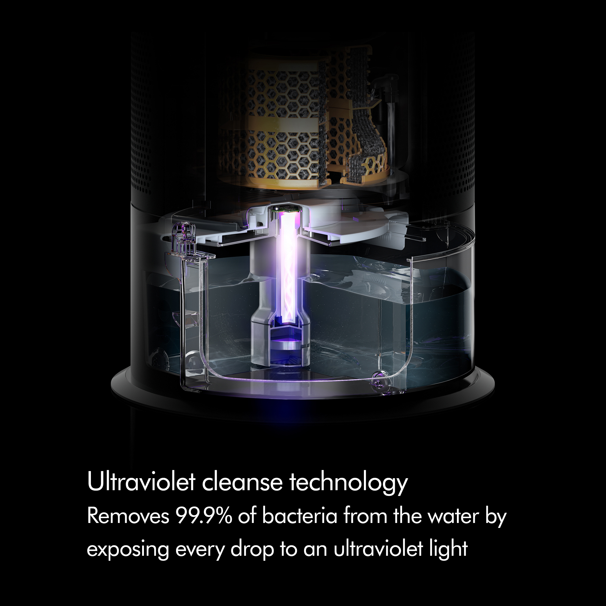 Dyson Pure Humidify+Cool™ 3-in-1 Air Treatment, Bladeless