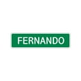 thumbnail image 1 of Fernando Boys Children Name Wall Plaque Decoration Letter Printed Label Indoor Outdoor Aluminum Metal Sign 4"x18", 1 of 1