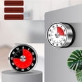 thumbnail image 4 of Temporizador de cocina, reloj temporizador de cocina para chef con alarma fuerte, mecánico, respaldo magnético, no requiere pilas, cuerpo mate delicado, 4 of 5