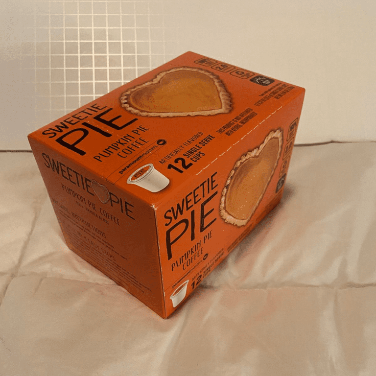 Sweetie Pie Pumpkin Pie Ground Coffee – Medium Roast, 12 Single