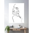 thumbnail image 2 of Lady Line Poster Wall Art, Modern Wall Decor For Living Room Bedroom, 16x24 UNFRAMED, 2 of 3