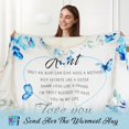 thumbnail image 5 of Aunt Wearable Blanket Hoodie Sherpa Fleec, Christmas Gifts for Auntie Birthday Presents Ideas Oversized Blanket Hoodie Birthday Gifts for Aunt from Niece/Nephew, 5 of 6