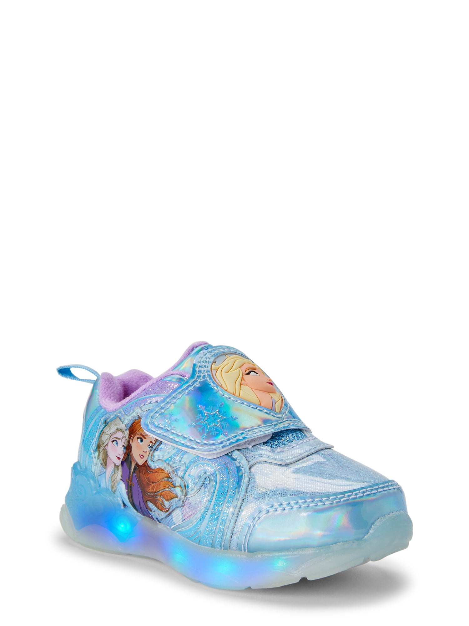 6,7,8 9,10,11,12 Sz Disney Frozen Anna & Elsa Girls' Light-Up Sneakers Shoe 