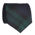 thumbnail image 2 of Black Watch Modern Wool Plaid Check Tartan Tie, 2 of 3