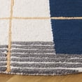 thumbnail image 3 of SAFAVIEH Ebony Blake Geometric Area Rug, Beige/Blue, 6' x 6' Round, 3 of 7