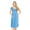 Blue Silk, variant on Womens Nightgowns Sleepwear Soft Pajama Dress Short Sleeve Nightshirts