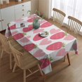 thumbnail image 2 of Strawberry Plants Fruit Heart White Pattern Rectangle Tablecloth 60"x84",Waterproof Polyester Rectangle Table Cloth, Wipeable Spillproof Polyester Tablecloth for Dining, Camping, Indoor and Outdoor, 2 of 5