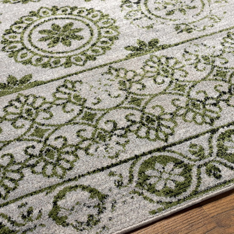 Sangat Modern Paisley Farmhouse Living Room Bedroom Dining Room Boho Area  Rug - Machine Washable - Bohemian Vintage Carpet - Green, Grey, Beige,  Cream