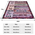 thumbnail image 4 of LHSHID to My Sister Blanket Birthday Gifts Quilt Ultra Soft Micro Fleece Throw Blankets for Thanksgiving Christmas Bed Sofa Travel Beach 50x60in, 4 of 6