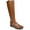 Cognac Synthetic, variant on Franco Sarto Womens Merina Knee High Riding Boots Black Stretch Wide Calf 6M