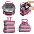 thumbnail image 2 of Boho Bohemia Geometric Line Art Drawstring Lunch Bag Women - Drawstring Lunch Bag Insulated for Work Office - Stain-Resistant Large Lunchbags for Women with Multi-Pockets, 2 of 6