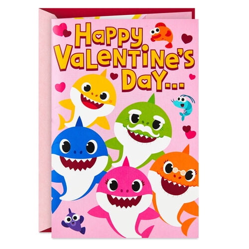 Nickelodeon Baby Shark Musical Pop-Up Valentine's Day Card 