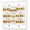 thumbnail image 1 of Placa de pared para altavoces de home theater - TNP - Conexión dorada de banana, 1 of 3