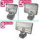 thumbnail image 3 of Luces de Trabajo LED Linterna Antorcha EléCtrica Foco LáMpara de Coche para Makita 18V Adaptador de BateríA de Iones de Litio BL1815 BL1830 -5 Pulgadas, 3 of 5