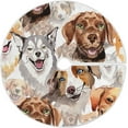 thumbnail image 1 of FMSHPON Watercolor Cute Dog Xmas Christmas Tree Skirt Stand Mat for Holiday Party Decoration Indoor Outdoor 36 inches, 1 of 6