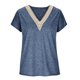 thumbnail image 5 of Fiudx Liquidación de Ahorros de Verano Blusas y Blusas con Cuello En V de Manga Corta para Mujer, Informales, a La Moda, Primavera y Verano, 5 of 7