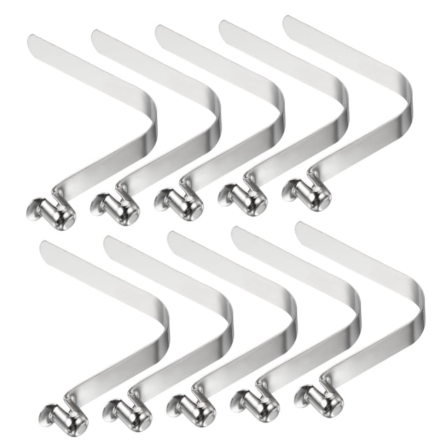 Unique Bargains 10x8mm Kayak Paddle Snaps, Hollow Button Single Pin Lock Tube Spring Clips for Tent Pole, 10 Pack