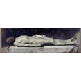 thumbnail image 2 of Jean-Jacques Henner 14x7 Gold Ornate Wood Frame and Double Matted Museum Art Print Titled - Christ at the Tomb (1899), 2 of 4