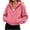#New Pink, variant on AloohaidyvioNo Boundaries Womens Quarter Zip Hoodies Fall Casual Loose Fit Comfy FLeece Long Sleeve Sweatshirts