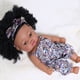 thumbnail image 2 of Baby Cute Curly Hair Sport Boys Black Baby Toy Doll Kids Gift Hooded With Cloth, 2 of 3