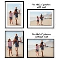 thumbnail image 4 of Americanflat 18x26 Poster Frame with Polished Plexiglass - Set of 5 - Use as 14x22 Frame with Mat or Display 18x26 Photo Without Mat - Galleria Collection - Picture Frames for Wall Display - Black, 4 of 7