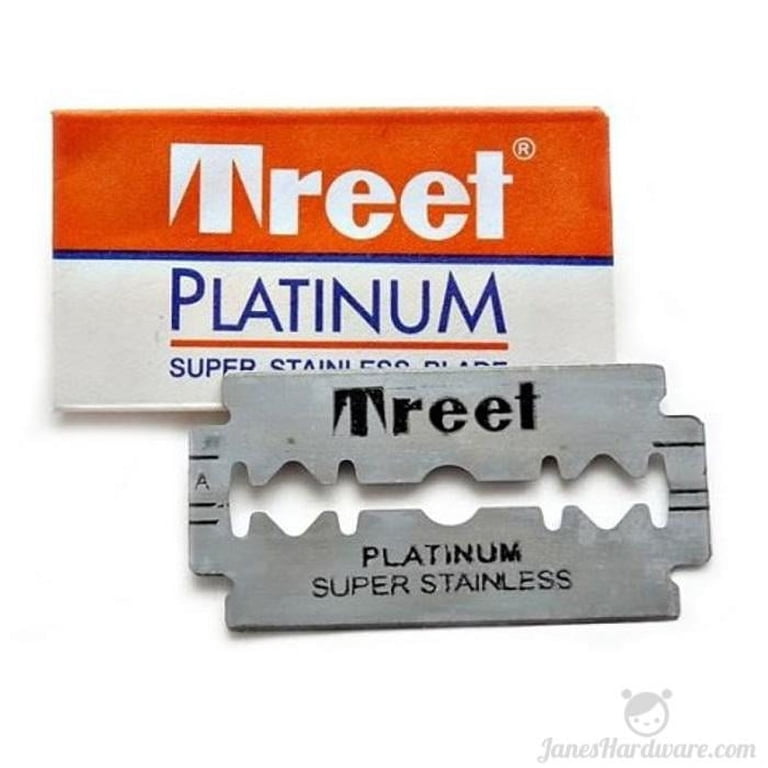 Treet Platinum Super Stainless Razor Blades - Walmart.com