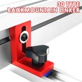 thumbnail image 4 of Ikoopy 30 Type Miter Track Stop Metal T-Track Stop Tool Durable Woodworking T-Track Slot Backing Connector T-Track Limiter Device Woodworking Accessories for Standard T-Track, 4 of 10