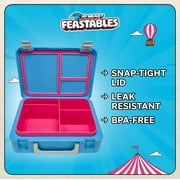MrBeast Feastables Worlds Coolest Collectible Lunch Box, BPA-Free, Blue/Pink