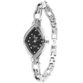 thumbnail image 1 of Lvpai P128 Relojes de pulsera de diamantes de imitación para mujer Pulsera de acero Cuarzo analógico (Plata Negro), 1 of 6