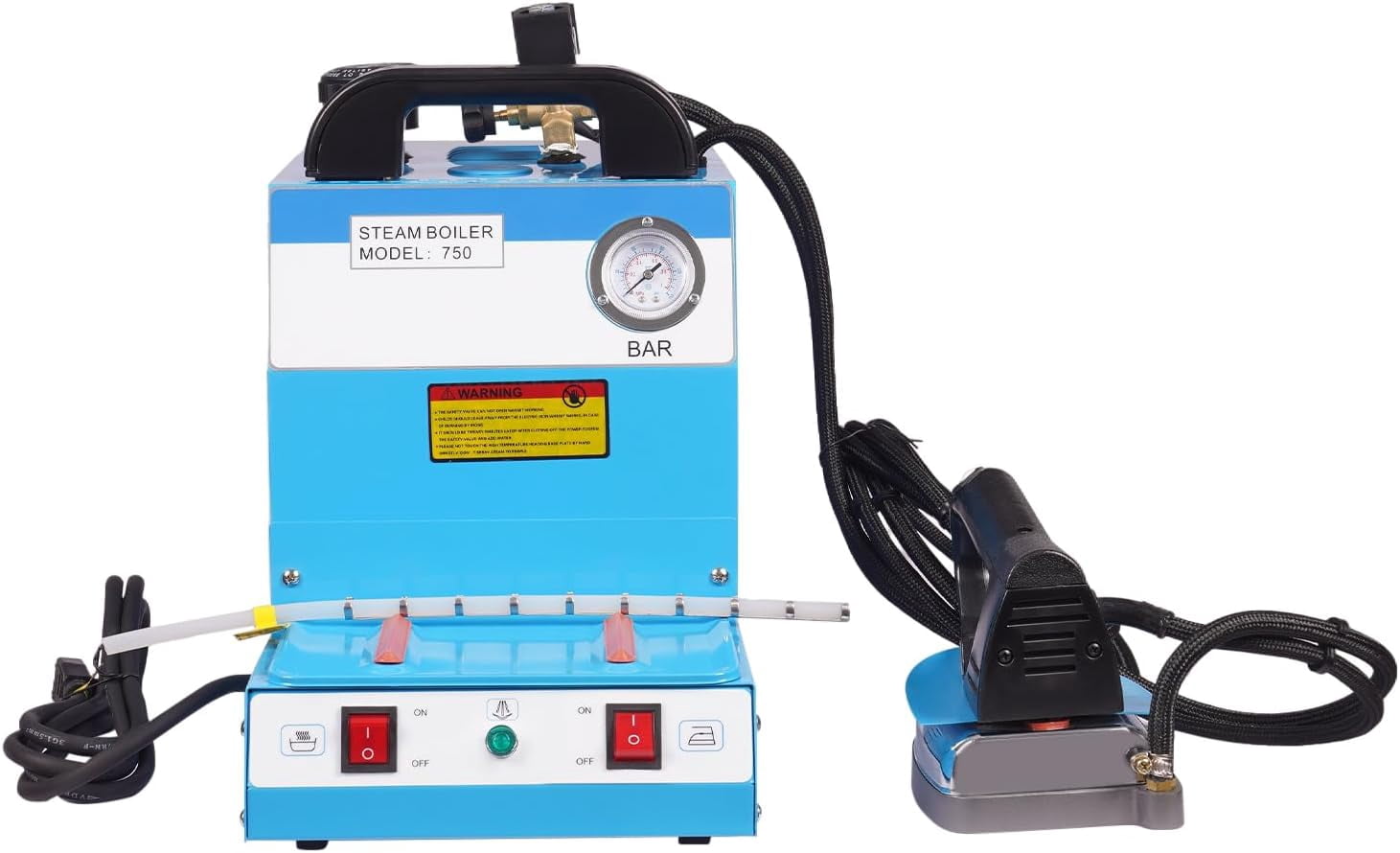 110V Commercial Electric Steam Iron ST-750 Industrial Steam Electric Iron Boiler Electric Steam Iron with Boiler for Various Fabrics