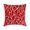 Cayenne Red, variant on Custom Pillow Case, Paloma Green Pillow Shams, Leaf Design Tropical Theme Pillow Shams, 24x24 inch (60x60 cm) Pillow Shams, Square Burnout Velvet Shams, Pillow - Paloma Gray Leaves