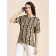 thumbnail image 2 of Moomaya Womens Printed Summer Tunic Top, Round Neck, Elbow, Loose-Fit Casual Top, 2 of 8