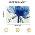 thumbnail image 2 of JEUXUS  Large Blue Flickering Flower Modern Abstract Paintings Canvas Wall Art Gallery Wrapped Grace Floral Pictures on Canvas Prints Artwork for Living Room Bedroom Office Home  16x12in, 2 of 5