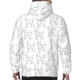 thumbnail image 7 of Fotbe Men's Hoodie with Poodle Dog Pattern - Kangaroo Pocket Pullover Hooded Sweatshirt, Perfect for Daily Wear, Travel, and Home-Small, 7 of 7