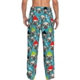 thumbnail image 6 of Mens Pajama Pants, Christmas Hat Cute French Bulldog Soft Sleep & Lounge Pants for Men, Cuteness Casual PJ Bottoms Pants with Pockets, 6 of 7