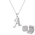 thumbnail image 1 of Juwaliy Collar de Inicial para Mujer de Plata Esterlina 925 con Dije de Letra a, Dije de Alfabeto con Monograma Cubierto de Hielo, Joyería con Nombre Personalizada, Regalos para Madre Esposa Hija, 1 of 9