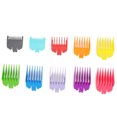 thumbnail image 3 of Guía de peines para cortadora de cabello BuyWeek juego de 10 guías de peines color azul claro gris Rojo naranja amarillo verde Púrpura, 3 of 10