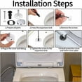 thumbnail image 2 of Eigraketly Bisagras de asiento de inodoro de 4 Uds., accesorios de Hardware montados en bisagra rápida, suministros de baño universales, Herramientas y ferretería, 2 of 6