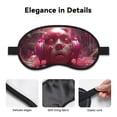 thumbnail image 3 of Salouo Surreal Pink Headphones Pattern Eye Masks, 1-Pack Sleep Mask Eye Cover Washable Sleeping Eyeshade Block Sleep Shade Cover Light Reduces Traveling Gifts, 3 of 7