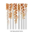 thumbnail image 3 of Oioii Fall Shower Curtain Maple Leaves Pumpkin Bathroom Shower Curtain Autumn Thanksgiving Waterproof Fabric Shower Curtains Bathtub Decor 59.06x70.8in, 3 of 6