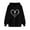 Black, variant on ibuvkizy Hoodies for Women Print Winter Hoodie Pullover Tops Long Sleeved Comfortable Sweatshirt with Pockets White,S