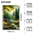 thumbnail image 3 of Deer in Forest by Water Notebooks 2 Pcs 1-subject Journal 60 Sheets A5 College Ruled Paper Detachable Ring 8.3"x5.7", 3 of 8