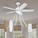 thumbnail image 1 of Vagizm Ventilador de Techo de 42 Pulgadas con Luz - Ventilador de Techo Moderno de 5 Aspas para Sala de Estar y Recámara - Motor CC Silencioso - 3 Cct - 6 Velocidades - Regulable - Función Reversible - Blanco, 1 of 8