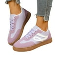 thumbnail image 4 of Women's Fashion Sneakers Trendy Stylish Low Top Classic Retro Casual Ladies Comfortable Running Walking Shoes(Color:Purple,Size:5.5), 4 of 9
