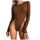thumbnail image 1 of Body Sexy de manga larga con cuello redondo para mujer, blusa, mono, peleles, trajes de Club Fridja  alkflakhf35879, 1 of 7