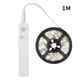 thumbnail image 1 of Tira de luz LED de inducción de cadena de luz LED Tira de lámpara de gabinete alimentada por batería 1.5W 200lm, blanco frío, 1 metro, 6500K Vogacara HA003428-04, 1 of 7